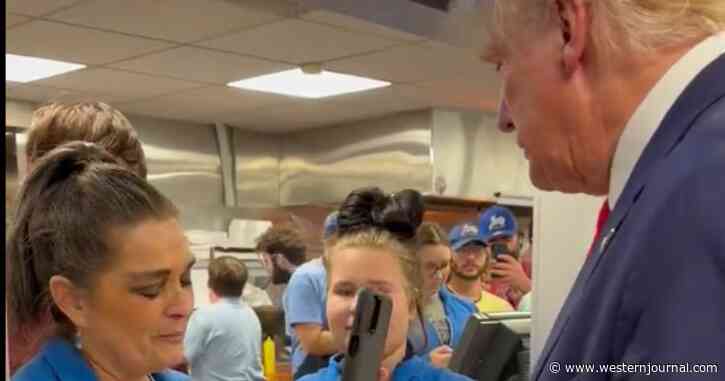 Prayer Breaks Out After Trump Makes Unexpected Stop at South Carolina Burger Shop