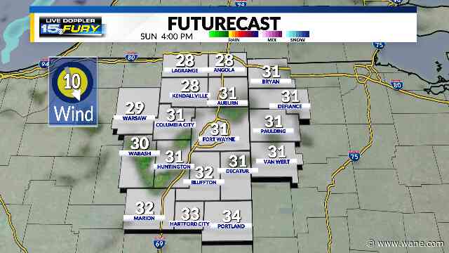 Temperatures plummet to start the new week