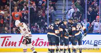 Edmonton Oilers light up Blackhawks 7-3 Saturday
