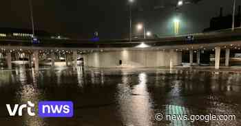 Onweer slaat ook toe in Brugge: fietsweg onder balkonrotonde tijd ... - VRT.be