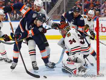 Oilers head off to sun on winning note after pounding Blackhawks - The Intelligencer