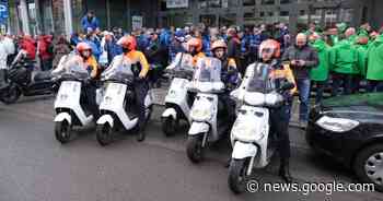 Politievakbonden voeren actie in Brussel - Het Laatste Nieuws