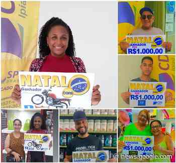 CDL entrega prêmios aos ganhadores da campanha Natal da Copa - Giro Ipiaú