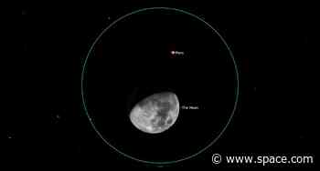Watch the moon eclipse Mars tonight