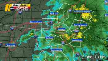 Wet start on Monday, mild temperatures