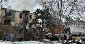 Firefighters battle blaze on multiple floors of downtown Hamilton building