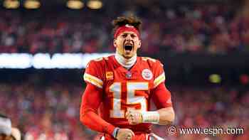 Mahomes plays through sprain, leads Chiefs to third Super Bowl in four years