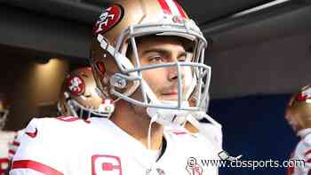 NFC Championship: 49ers' Jimmy Garoppolo 'wishes he had a helmet' as Brock Purdy, Josh Johnson suffer injuries