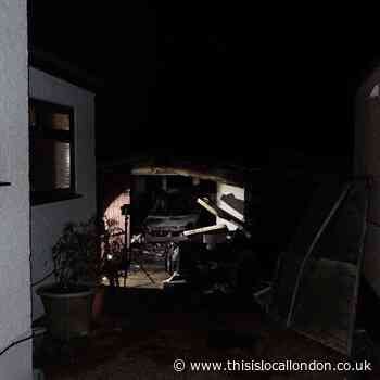 Collier Row garage destroyed in 'accidental' blaze, LFB says