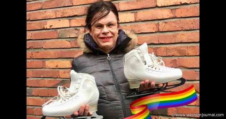 59-Year-Old Male 'Ice Princess' Is Trans Centerpiece in Figure Skating Diversity Showcase - But Then He Starts to Wobble