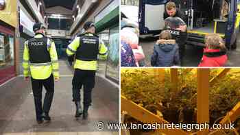 Lancs police conduct knife sweeps and uncover cannabis farms