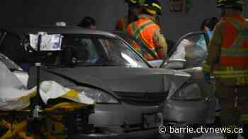 Collier Street Parkade single-vehicle crash