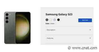 AT&T Accidentally Leaks Listing of the Samsung Galaxy S23     - CNET