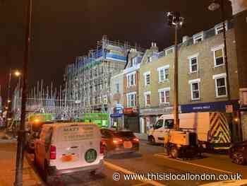 Stoke Newington building collapse closes street: in pictures