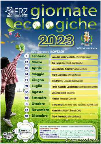 GIORNATA ECOLOGICHE A FORMIA: UFFICIALIZZATO IL ... - Latina Tu