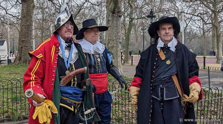 The English Civil War Society marches through Central London