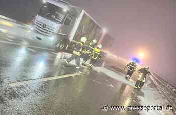 POL-PDPS: Nach Verkehrsunfall läuft größere Menge Diesel aus
