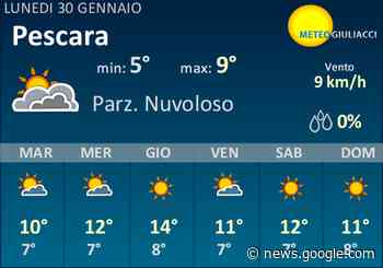 Meteo Pescara: Previsioni fino a Giovedi 2 Febbraio - MeteoGiuliacci