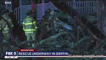 Storm damage | Rescue efforts in Griffin after tree falls on home - FOX 5 Atlanta