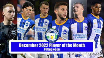 Vote for your December 2022 WAB Brighton Player of the Month - We Are Brighton