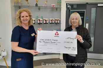 Pleasington Golf club thanked by Hospice for £10,000 donation