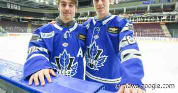 From New Brunswick to B.C., Nadeau brothers enjoying life with the Penticton Vees - Global News