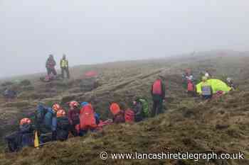 Bowland Mountain Rescue Team rescue runner who fell
