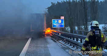 Brennender Lkw sorgt für Verkehrschaos bei Bayreuth - IN BAYREUTH
