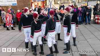 Handsworth Sword Dancers performing in Sheffield
