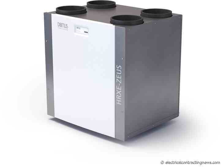 Domus Ventilation expands HRXE MVHR range with ZEUS  