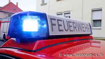 Grainau - Holzlager und Werkstatt in Brand