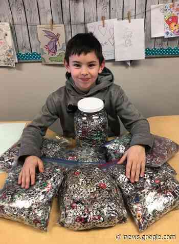 Cochrane boy fundraising for new wheelchair one pop tab at a time - CochraneNow.com