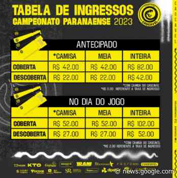 Ingressos para Cascavel x Operário já estão à venda – Rádio Norte ... - Rádio Norte FM