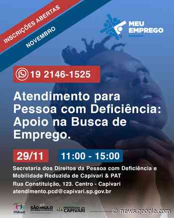 Polo de Empregabilidade Inclusiva com atendimento em Capivari - カテゴリ