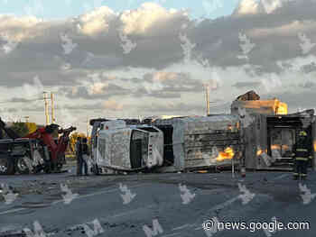 Camión recolector terminó volcado sobre la federal a Puebla en ... - Municipios Puebla