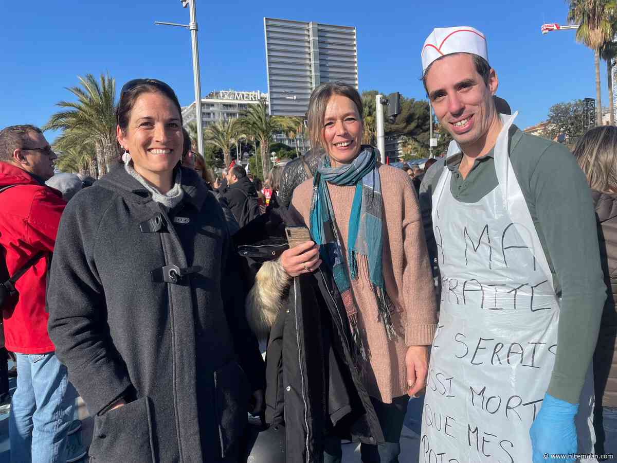 "Évidemment que les femmes sont les grandes perdantes!". Etudiantes, mères, retraitées, elles ont défilé à Nice contre la réforme controversée