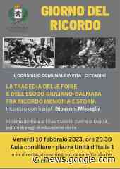 LA TRAGEDIA DELLE FOIBE E DELL'ESODO GIULIANO-DALMATA - Città di Vimercate