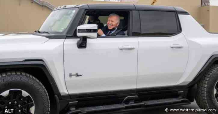 Joe Biden Poses in Electric Hummer, Conveniently Leaves Out 2 Facts About It He Doesn't Want You to Know