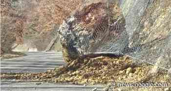 Pescorocchiano, masso caduto sulla Sp26 a Civitella: senso unico ... - Rieti Life