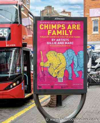 Chimps Are Family Exhibition by L Alderson, Esher College