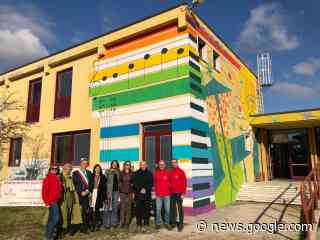 Scuola "Marco Polo" più bella con il murales a tema musicale delle ... - Comune di Montecchio Maggiore