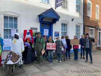 Wheelbarrow full of 'sewage' brought to MP's office in Welshpool in ... - Powys County Times