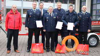 Frau im Main in Lohr: Auszeichnung für drei Lebensretter - Main-Post