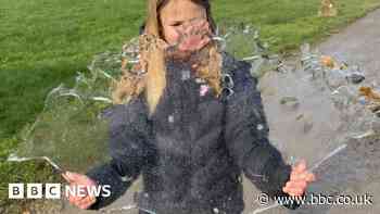 Girl, nine, plucks Isle of Wight-shaped ice sheet from puddle