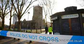 Bristol stabbing: Castle Park cordon in pictures