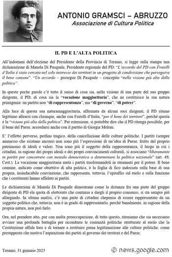 Giulianova, Ass."A.Gramsci": riferimenti su elezioni Presidente della ... - Abruzzo Cityrumors