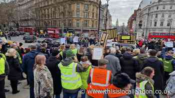 ULEZ: Havering protestors take part in Trafalgar Square demo