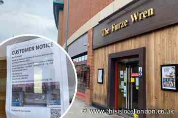 Furze Wren Bexleyheath Wetherspoons temporarily closed