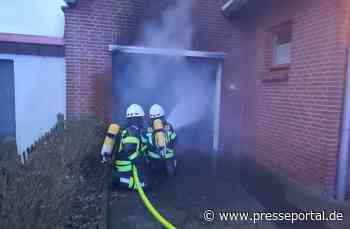 FW-KLE: Garagenbrand mit starker Rauchentwicklung