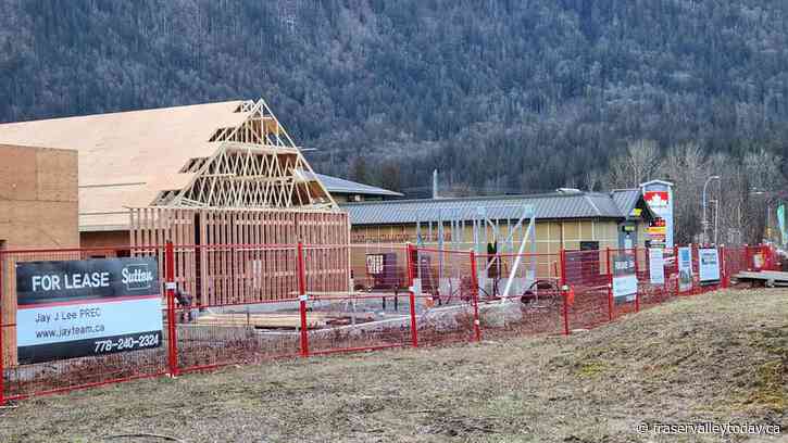 Construction underway on retail stores in Popkum at Hwy. 9, Yale Rd.